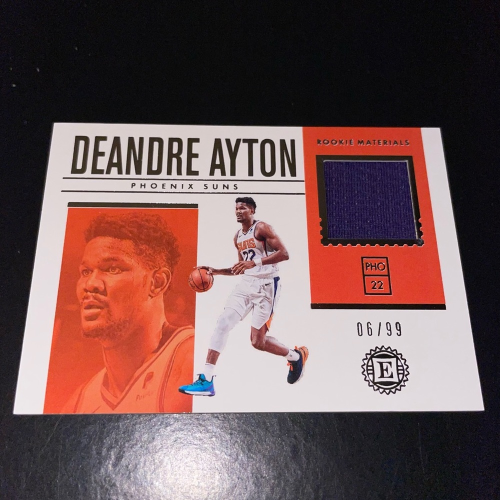 Deandre Ayton patch card - Panini Encased 2018-19 Rookie Materials - NOT MINT